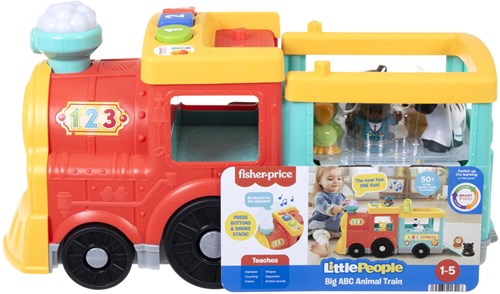 Fisher-Price Little People Tren ABC de Animales - Juguete educativo tren-2