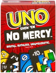 Mattel juego de cartas UNO Show 'em No Mercy - juego familiar con reglas extra