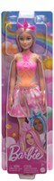 Barbie muñeca de fantasía unicornio con pelo rosa y accesorios
