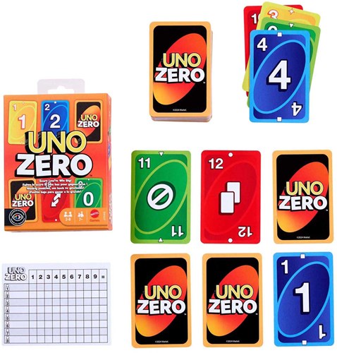 Mattel UNO Zero juego de cartas para niños y adultos - juego familiar-2