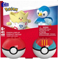 Mattel set de construcción Pokémon - Togepi y Piplup juguete 41 piezas