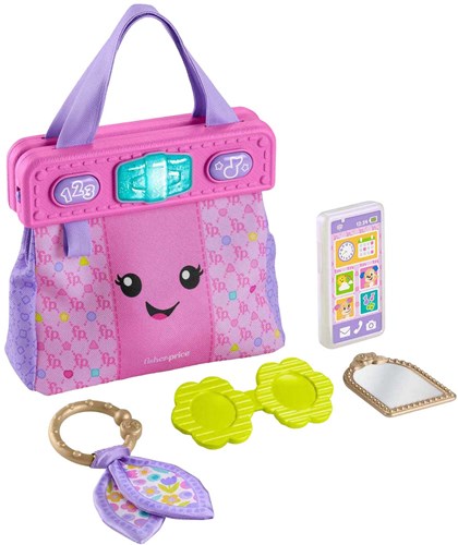 Fisher-Price bolso aprendizaje juguete interactivo rosa bebé-2