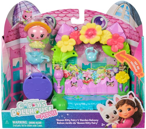 Spin Master Gabby's Casa de Muñecas balcón hada set de juego con accesorios