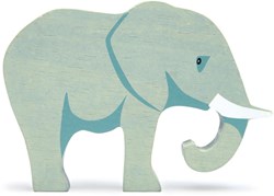 Tender Leaf animal safari elefante - figura de madera gris juguete safari