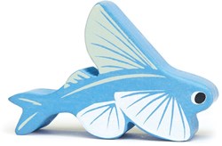 Tender Leaf animal marino juguete pez volador madera azul educativo