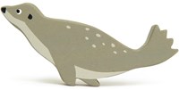 Tender Leaf animal marino - Foca figura de madera juguete sostenible-2