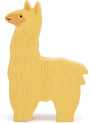 Tender Leaf animal de granja de madera - Alpaca juguete sostenible amarillo