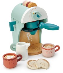Tender Leaf cafetera de madera Babyccino Maker set de juego infantil