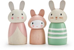 Tender Leaf muñecas - familia de conejos figuras de madera casa de muñecas