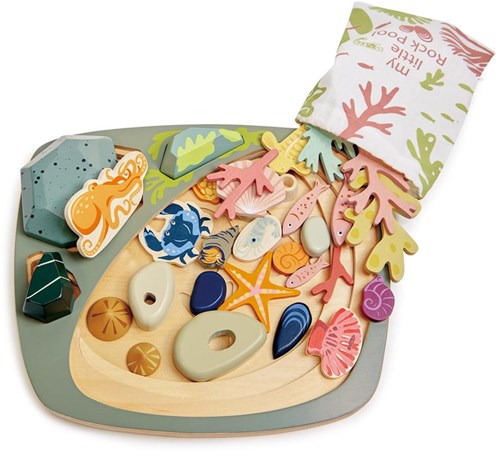 Tender Leaf estanque de madera con piedras - juguete educativo naturaleza-3