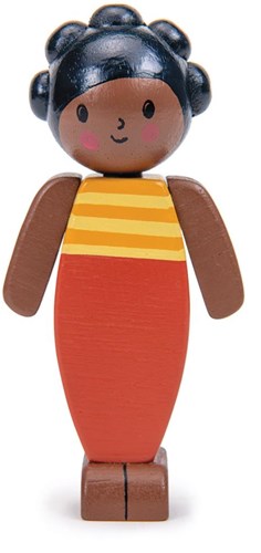 Tender Leaf muñeca casa de muñecas mamá moka - muñeca de juguete de madera