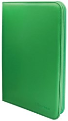 Ultra Pro álbum cartas 9 bolsillos cremallera verde organizador trading card