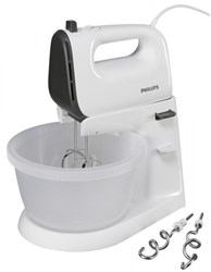Philips batidora de mano con bol - potente mezcladora de cocina 450W gris