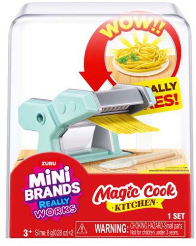 Zuru máquina de pasta de juguete Mini Brands Cook Kitchen set pasta
