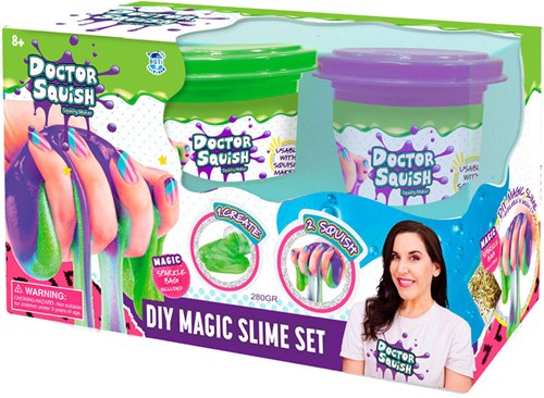 Boti juguete slime Doctor Squish Value Pack verde morado 240 gramos-2