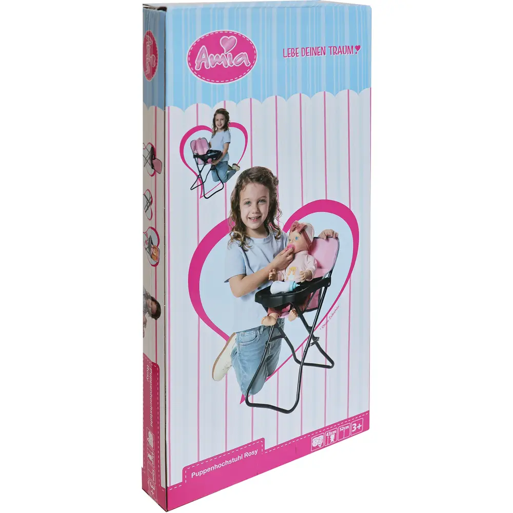 Amia silla para muñecas Rosy multicolor - mueble de juguete para muñecas