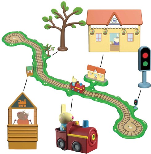 Spectron Peppa Pig set de tren de juguete - pista interactiva con sonido-2