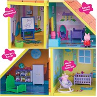Spectron Casa de muñecas de madera Peppa Pig XL con 9 habitaciones y accesorios-3
