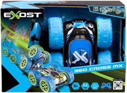 Spectron coche acrobático RC Exost 360 Cross MX azul-verde 12 km/h juguete