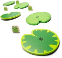 BS Toys juego de equilibrio wobble pad - juego de suelo de madera para niños-3