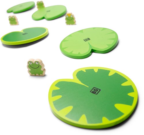 BS Toys juego de equilibrio wobble pad - juego de suelo de madera para niños-3