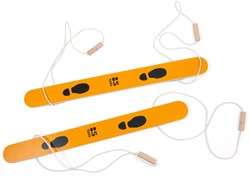 BS Toys esquís de madera para caminar 2 personas - 90 cm juguete