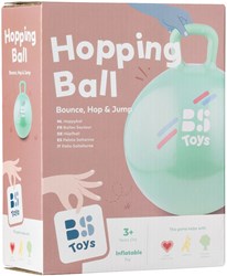 BS Toys pelota saltarina balón saltador para niños verde plástico