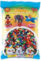 Hama cuentas para planchar - mezcla creativa 3000 piezas juguete colorido