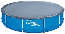 Summer Waves cubierta piscina redonda 366 cm - gris - lona para piscina