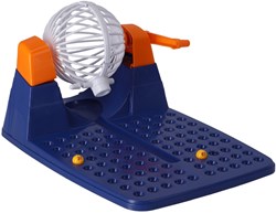 KiddyGo bombo de bingo plástico - juego de bingo con cartones y fichas