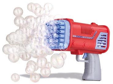 Pustefix máquina de burbujas juguete Bazooka con LED y 36 boquillas-2
