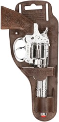 Revólver de juguete 8 tiros accesorio vaquero pistola de fulminantes
