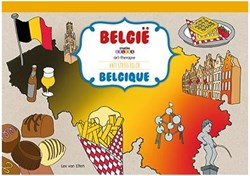 Bloc de colorear Bélgica A3 libro para colorear monumentos belgas