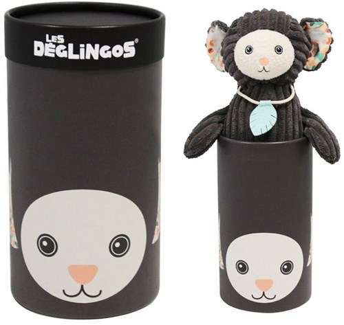 Globe Trotoys Peluche en tubo, Kezako el monito 33 cm