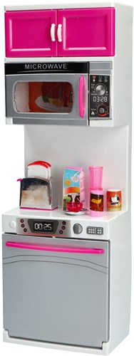 Fleur cocina de juguete lavavajillas y microondas cocina de juguete-3