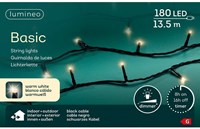 Lumineo luces de Navidad LED blanco cálido 180 lámparas exterior interior