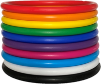 Spordas set de aros de juego - 10 Activity Tossing Rings coloridos-2