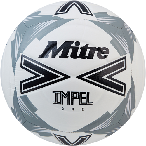 Mitre balón de fútbol Impel One blanco negro gris talla 5 juego duradero