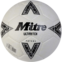 Mitre balón de futsal Ultimatch blanco negro plata talla 4 indoor