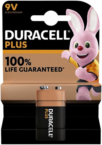 Duracell pila 9V alcalina van der Meulen - larga duración