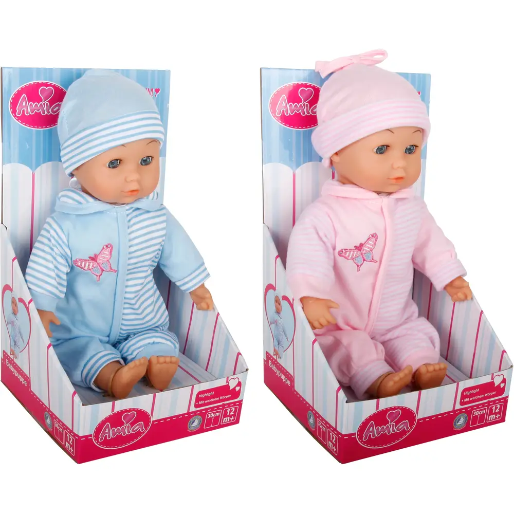 Muñeca bebé Amia cuerpo blando 25cm - juguete muñeca para niños