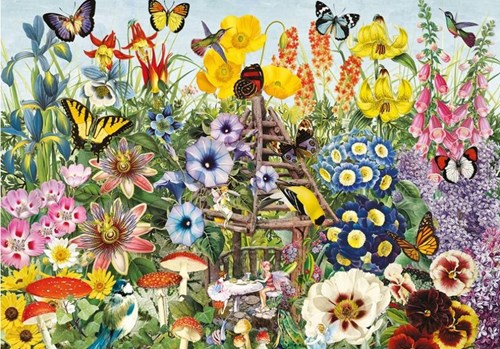 Gibsons puzzle Fairy Garden 500XL - puzzle de animales colorido-2