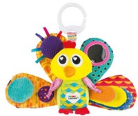 Tomy juguete para bebé pavo real Jacques peluche sensorial con espejo-2