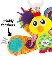 Tomy juguete para bebé pavo real Jacques peluche sensorial con espejo-3