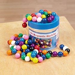 Shaw canicas magnéticas set de juguete - 100 piezas bolas magnéticas coloridas