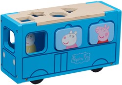 Peppa Pig autobús escolar de madera juguete educativo formas