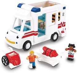 WOW Toys ambulancia de juguete Robin - set vehículo de rescate 5 piezas