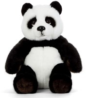 Living Nature peluche panda sentado - juguete de peluche realista