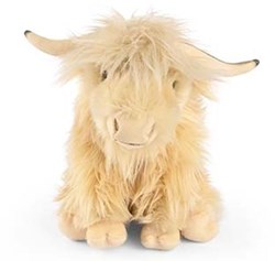 Living Nature peluche vaca Highland blanca con sonido - juguete de peluche