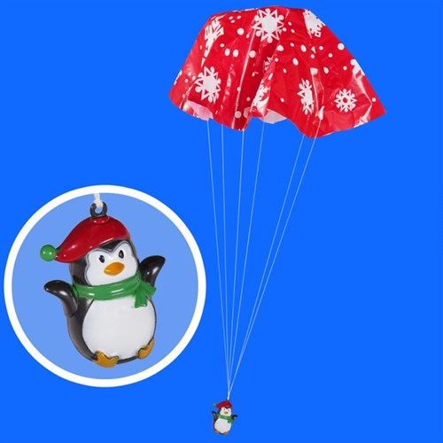 Tobar juguete pingüino con paracaídas - juego de paracaídas para niños